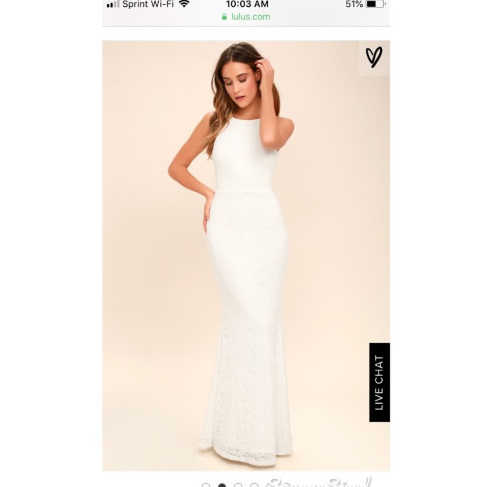 EPHEMERAL ALLURE IVORY LACE MAXI DRESS size XS